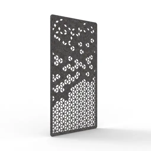 Acouline Cell hanging acoustic screen, 1200mm W x 2400mm H, Char