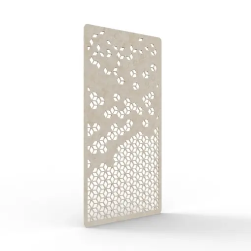 Acouline Cell hanging acoustic screen, 1200mm W x 2400mm H, Truffle