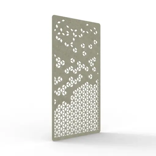Acouline Cell hanging acoustic screen, 1200mm W x 2400mm H, Moss