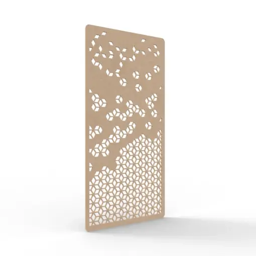 Acouline Cell hanging acoustic screen, 1200mm W x 2400mm H, Clay