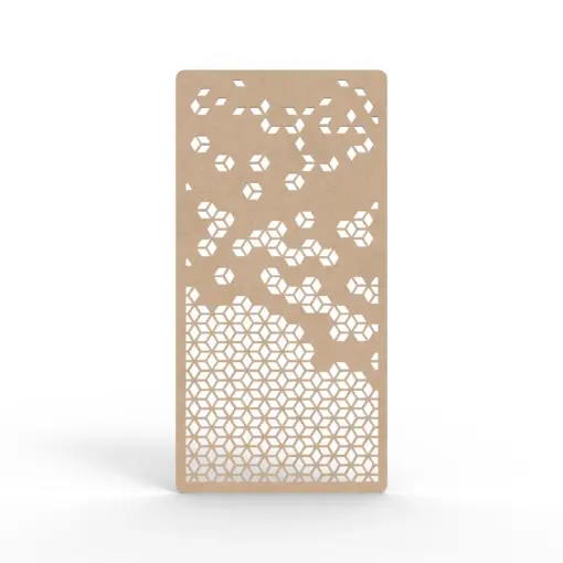Acouline Cell hanging acoustic screen, 1200mm W x 2400mm H, Clay
