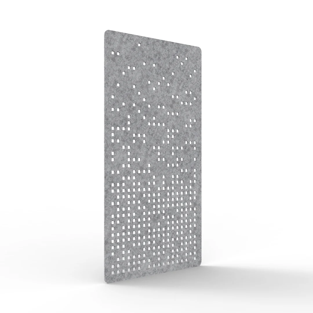 Acouline Form hanging acoustic screen, 1200mm W x 2400mm H, Flint