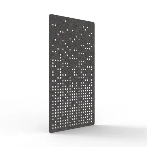 Acouline Form hanging acoustic screen, 1200mm W x 2400mm H, Char
