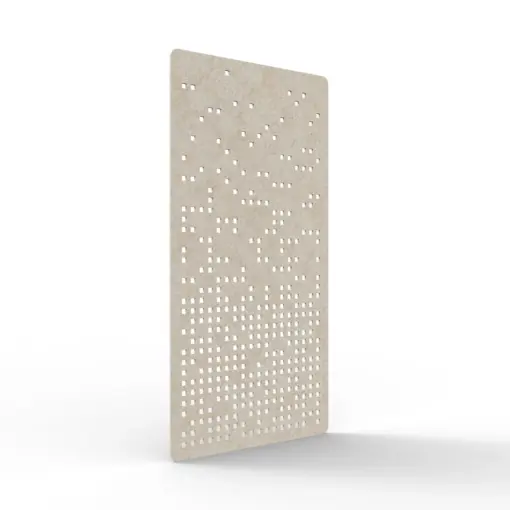 Acouline Form hanging acoustic screen, 1200mm W x 2400mm H, Truffle