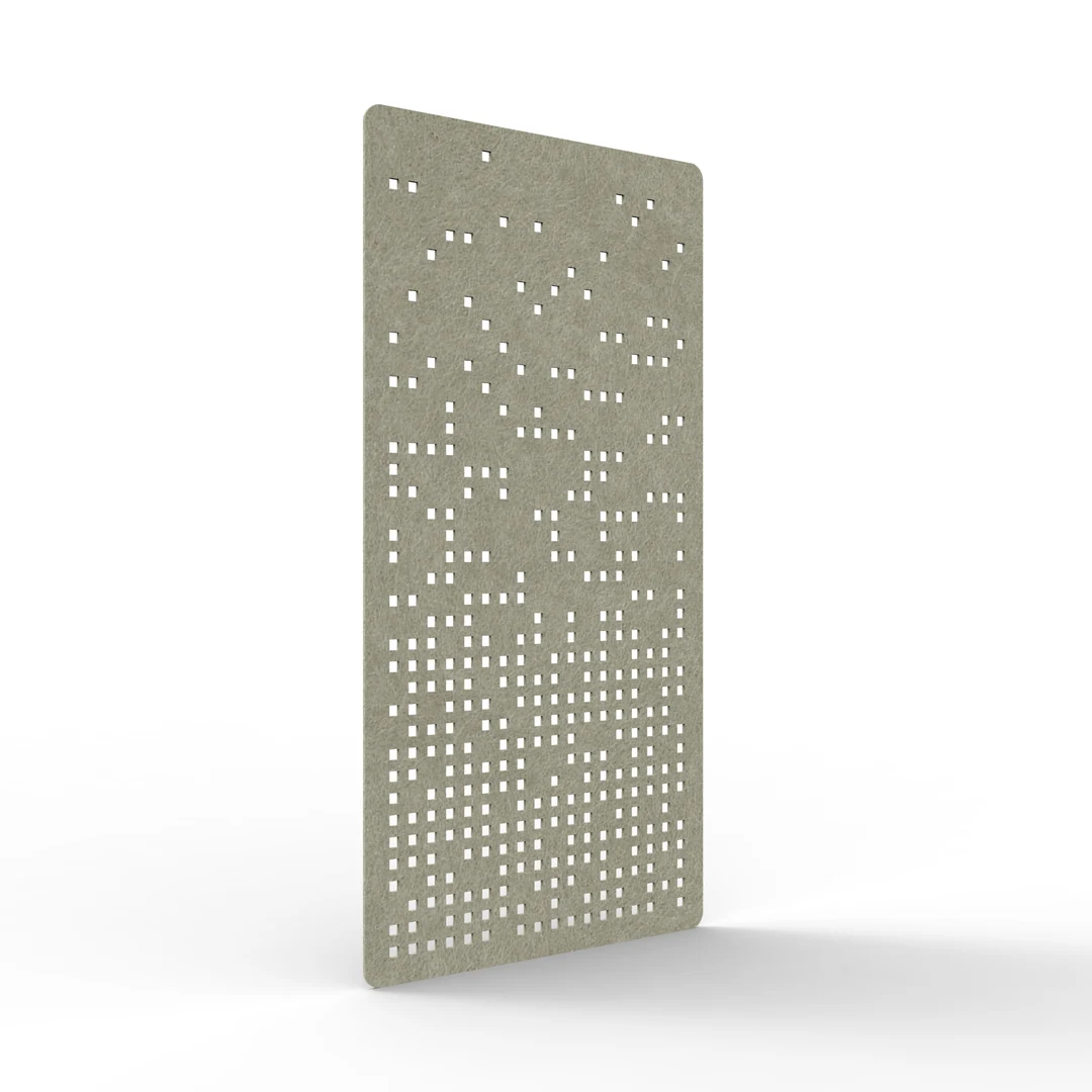Acouline Form hanging acoustic screen, 1200mm W x 2400mm H, Moss
