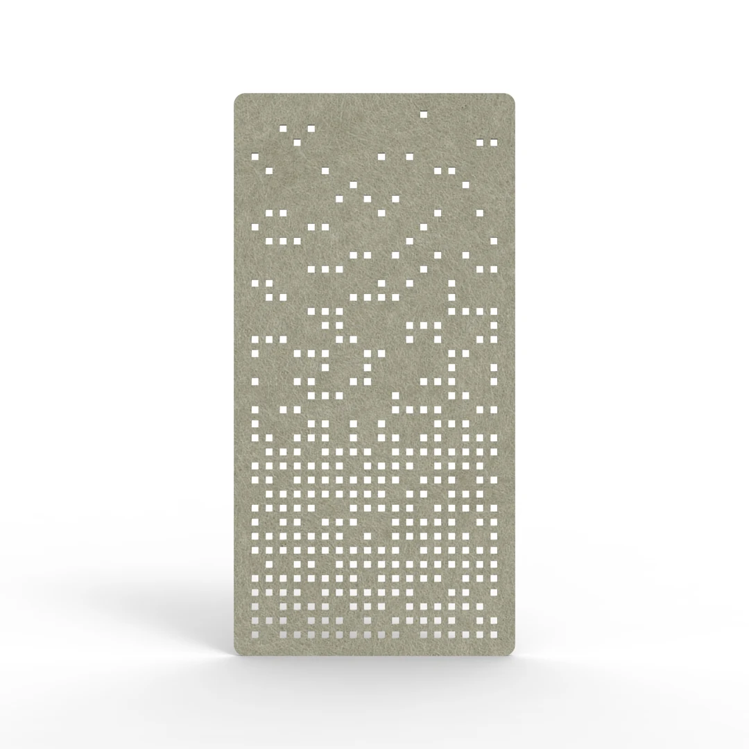 Acouline Form hanging acoustic screen, 1200mm W x 2400mm H, Moss