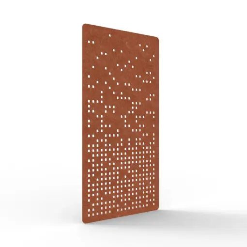 Acouline Form hanging acoustic screen, 1200mm W x 2400mm H, Ember