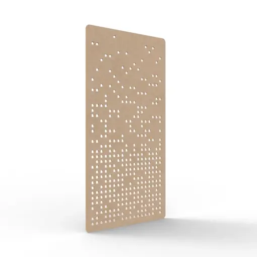 Acouline Form hanging acoustic screen, 1200mm W x 2400mm H, Clay