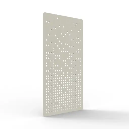 Acouline Form hanging acoustic screen, 1200mm W x 2400mm H, Frost