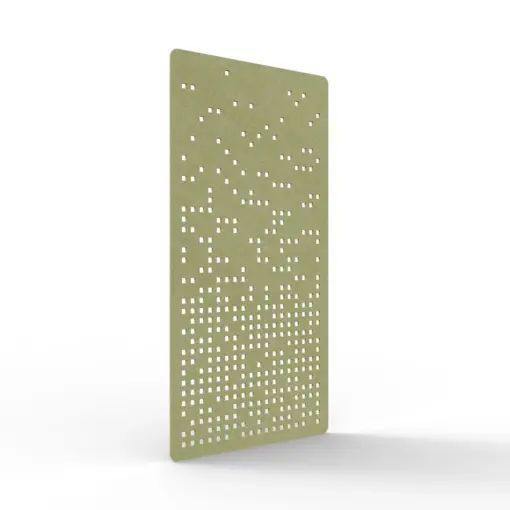 Acouline Form hanging acoustic screen, 1200mm W x 2400mm H, Fern