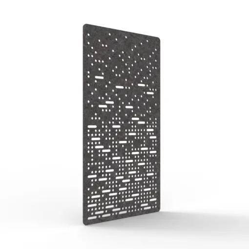 Acouline Pulse hanging acoustic screen, 1200mm W x 2400mm H, Char