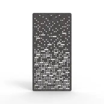Acouline Pulse hanging acoustic screen, 1200mm W x 2400mm H, Char