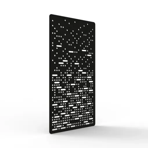 Acouline Pulse hanging acoustic screen, 1200mm W x 2400mm H, Coal