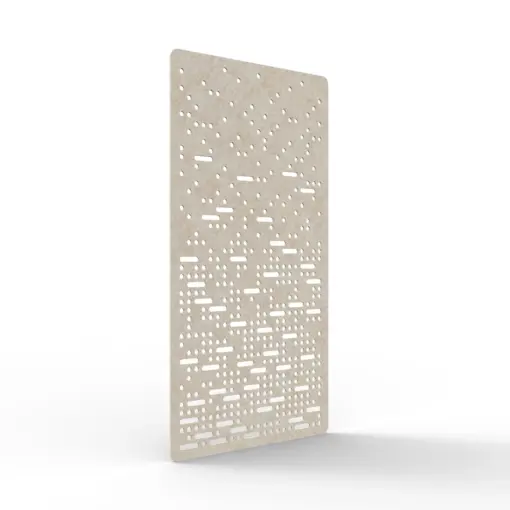 Acouline Pulse hanging acoustic screen, 1200mm W x 2400mm H, Truffle