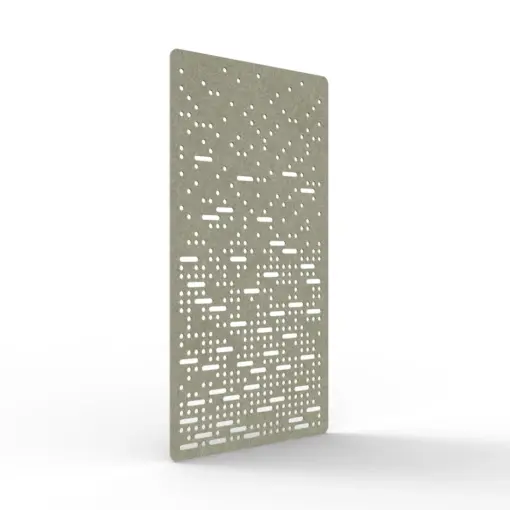 Acouline Pulse hanging acoustic screen, 1200mm W x 2400mm H, Moss