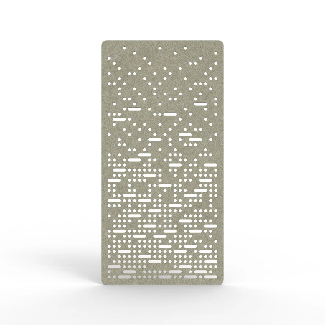 Acouline Pulse hanging acoustic screen, 1200mm W x 2400mm H, Moss