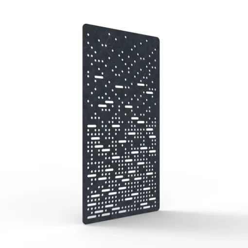 Acouline Pulse hanging acoustic screen, 1200mm W x 2400mm H, Lake