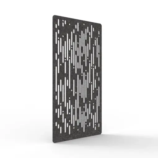 Acouline Rain hanging acoustic screen, 1200mm W x 2400mm H, Char