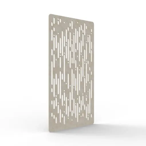 Acouline Rain hanging acoustic screen, 1200mm W x 2400mm H, Truffle