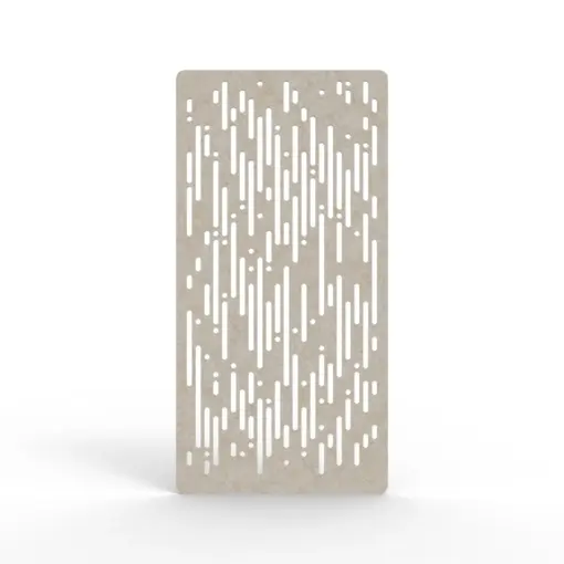 Acouline Rain hanging acoustic screen, 1200mm W x 2400mm H, Truffle