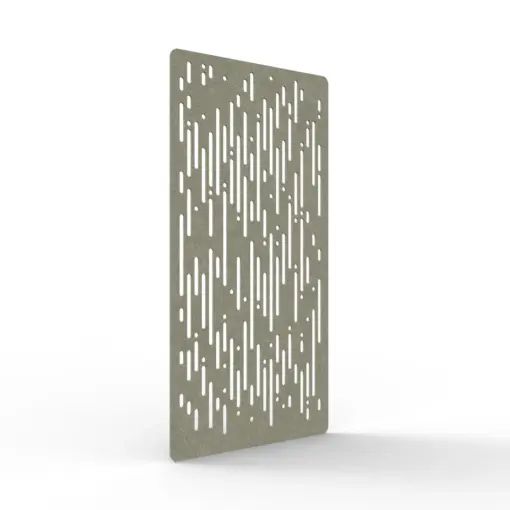 Acouline Rain hanging acoustic screen, 1200mm W x 2400mm H, Moss