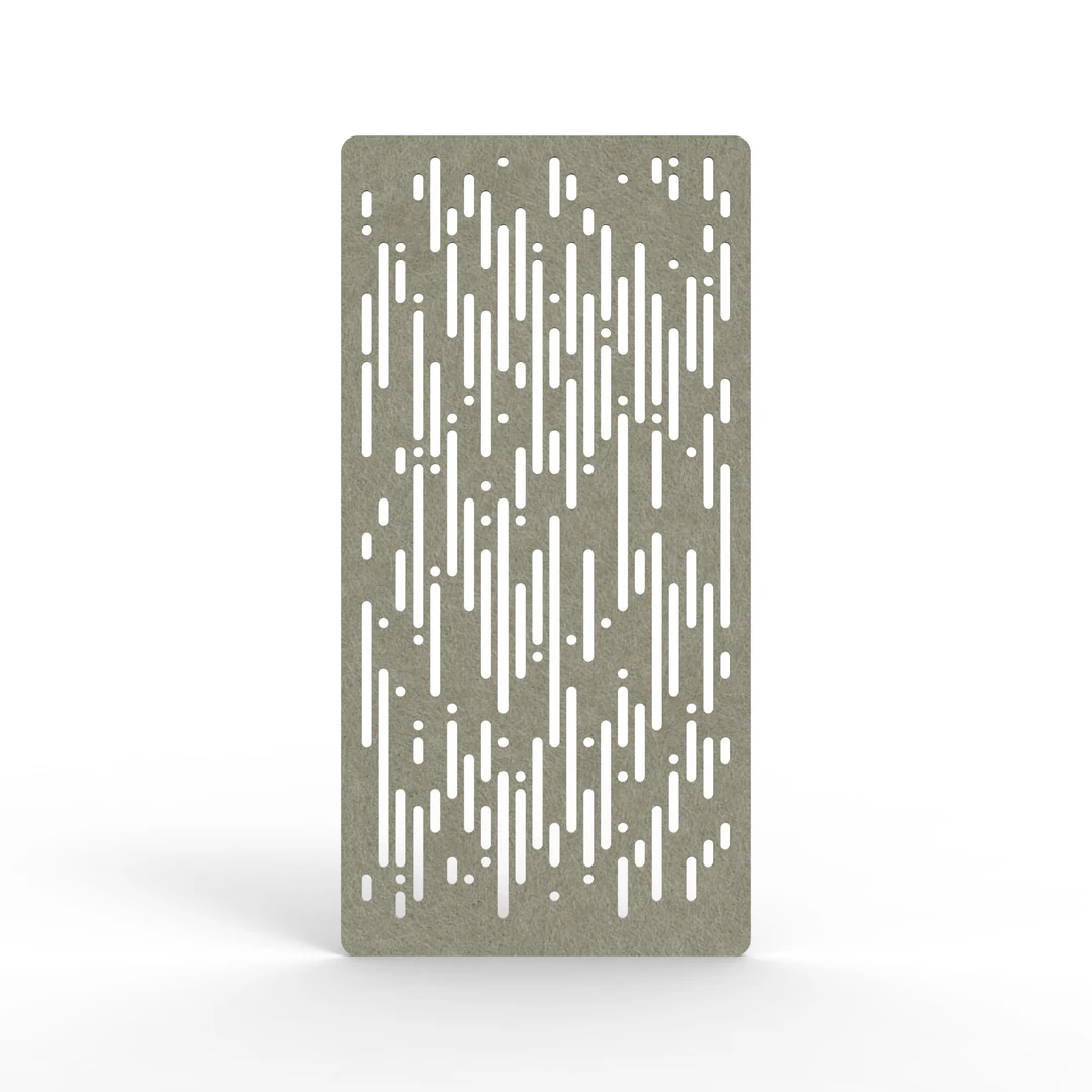 Acouline Rain hanging acoustic screen, 1200mm W x 2400mm H, Moss