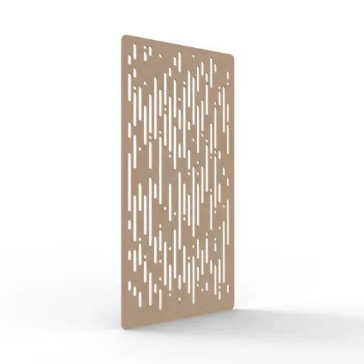 Acouline Rain hanging acoustic screen, 1200mm W x 2400mm H, Clay