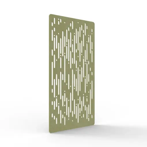 Acouline Rain hanging acoustic screen, 1200mm W x 2400mm H, Fern