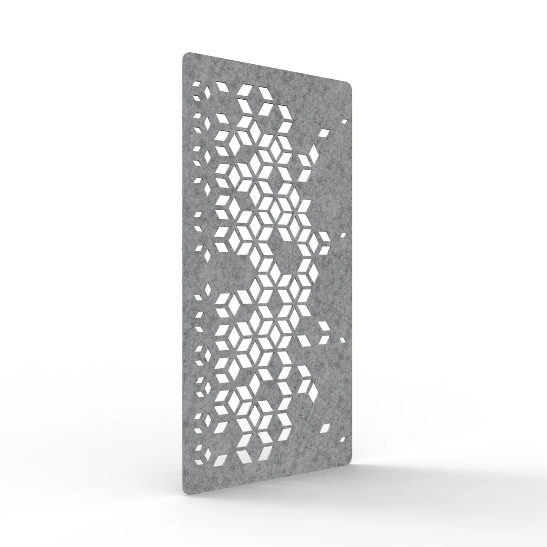 Acouline Vine hanging acoustic screen, 1200mm W x 2400mm H, Flint