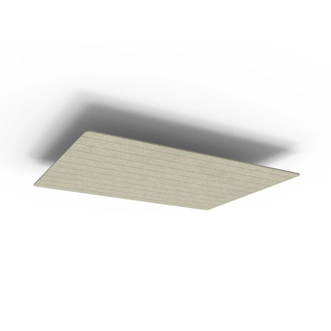 Acouline Core V Groove Ascend ceiling panel, 1200mm x 1200mm, Moss
