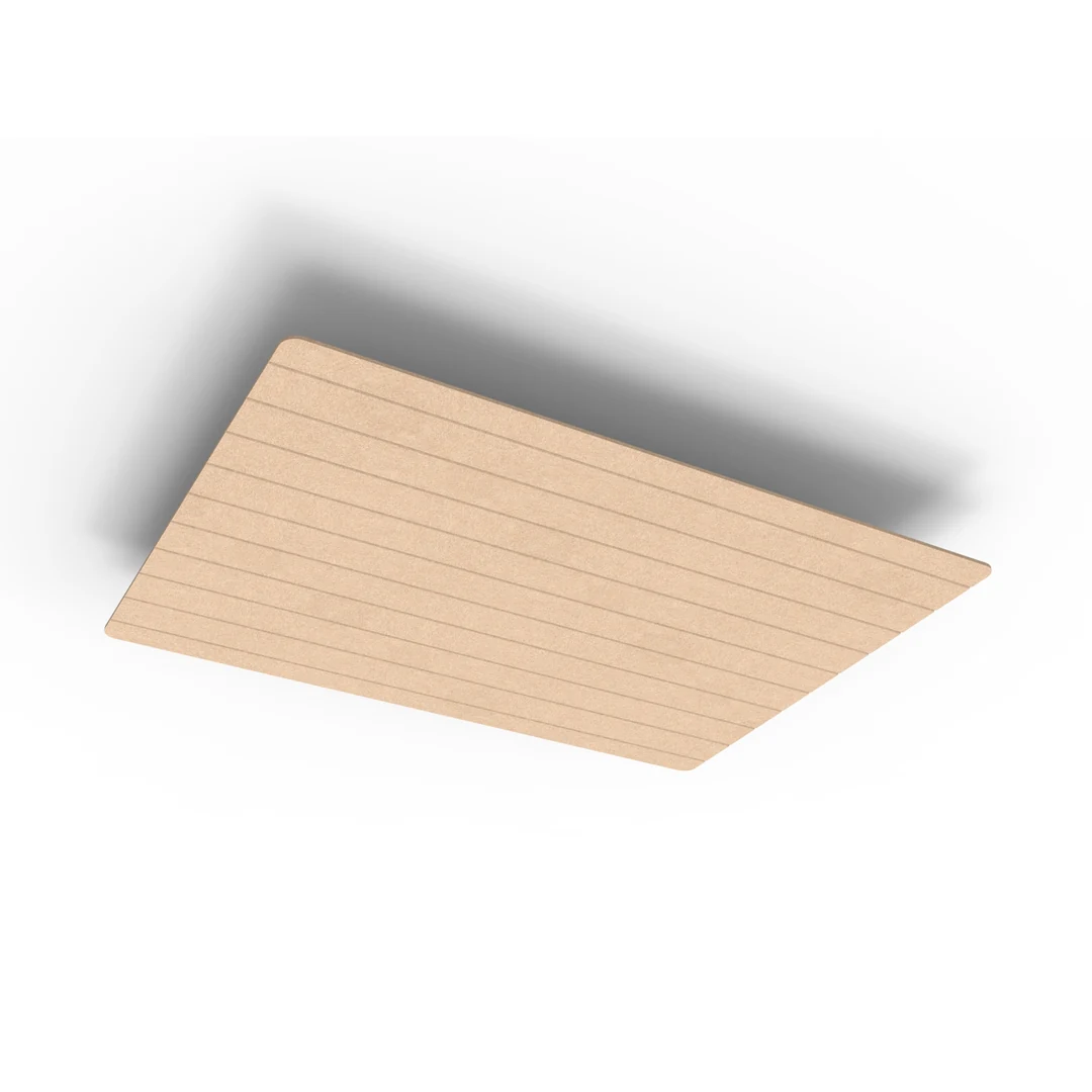 Acouline Core V Groove Ascend ceiling panel, 1200mm x 1200mm, Clay