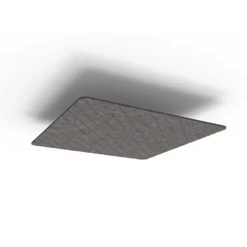 Acouline Core V Groove Glide ceiling panel, 1200mm x 1200mm, Char