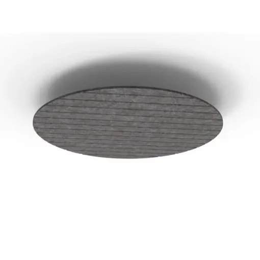 Acouline Halo V Groove ceiling panel, 1180mm diameter, Char