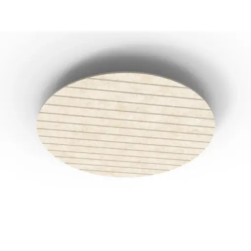 Acouline Halo V Groove ceiling panel, 1180mm diameter, Truffle