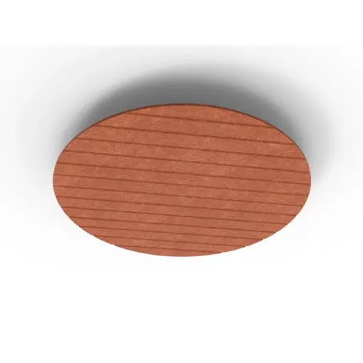 Acouline Halo V Groove ceiling panel, 1180mm diameter, Ember