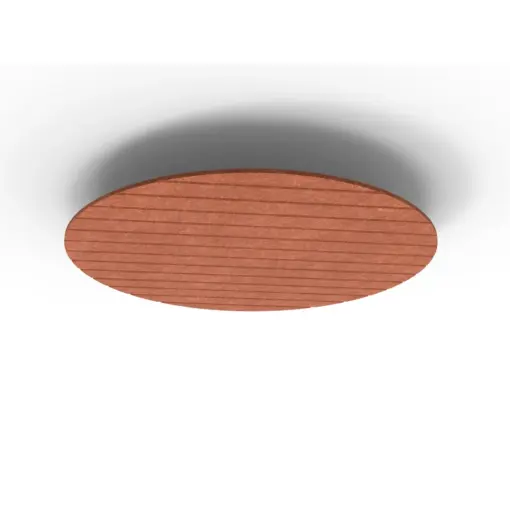 Acouline Halo V Groove ceiling panel, 1180mm diameter, Ember