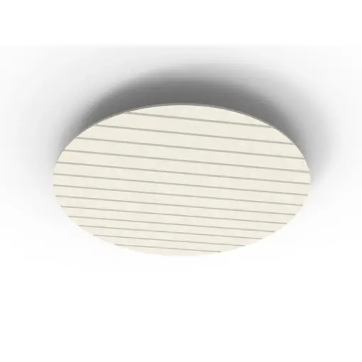 Acouline Halo V Groove ceiling panel, 1180mm diameter, Frost