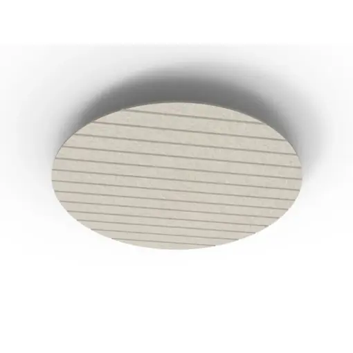 Acouline Halo V Groove ceiling panel, 1180mm diameter, Mist