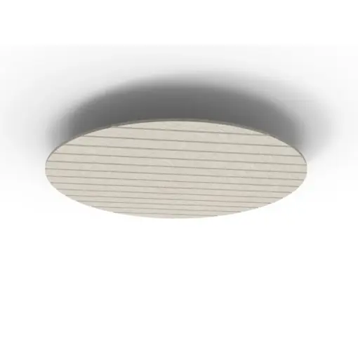 Acouline Halo V Groove ceiling panel, 1180mm diameter, Mist