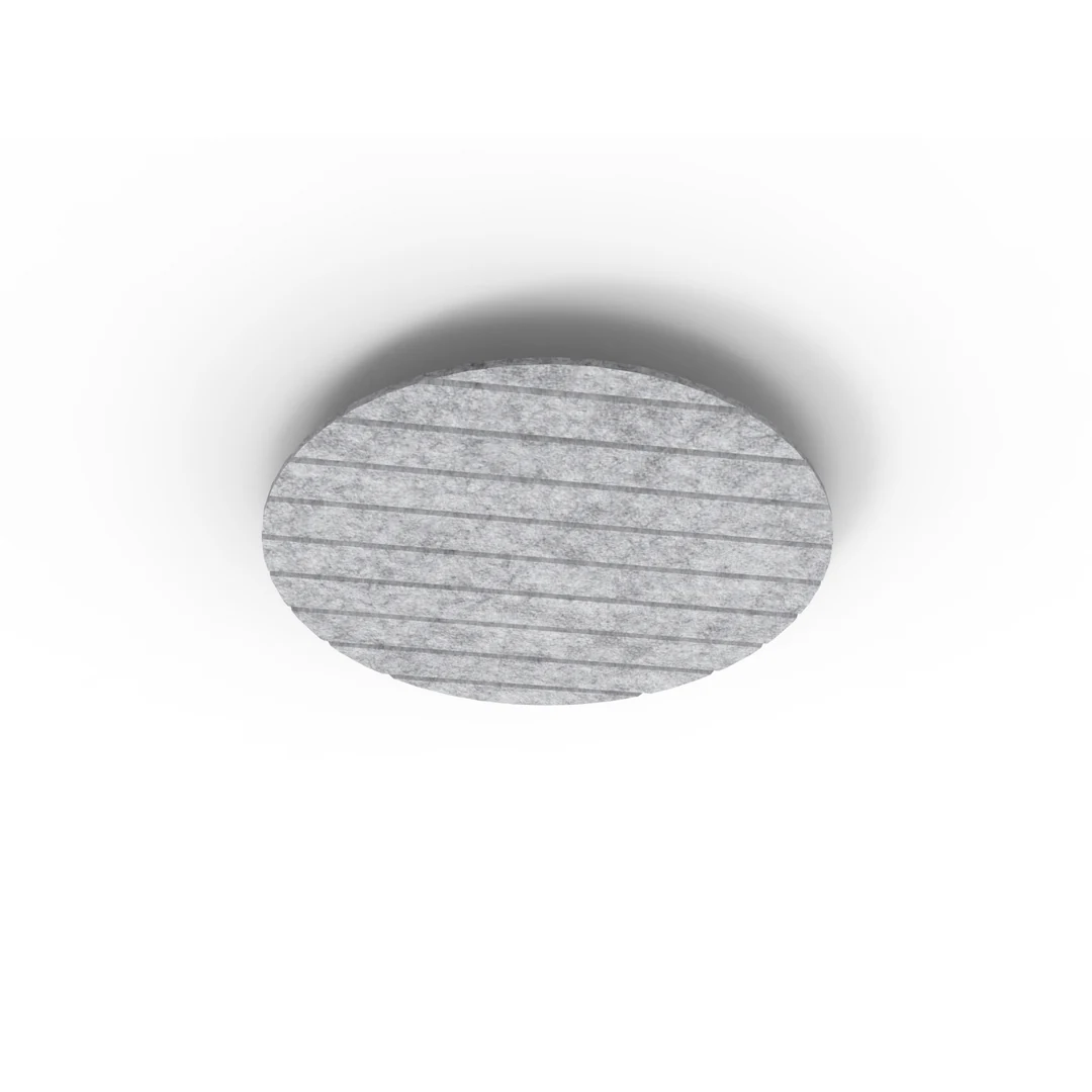 Acouline Halo V Groove ceiling panel, 790mm diameter, Flint