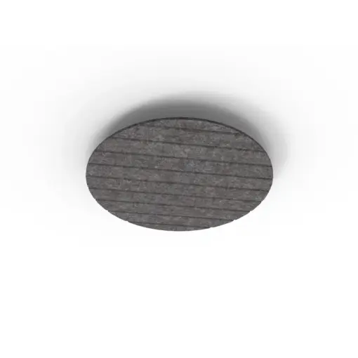 Acouline Halo V Groove ceiling panel, 790mm diameter, Char