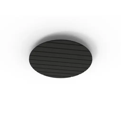 Acouline Halo V Groove ceiling panel, 790mm diameter, Coal