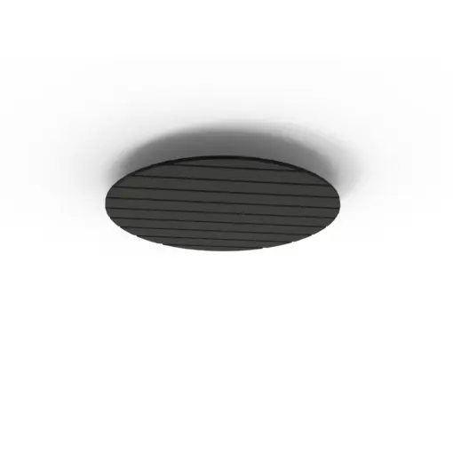 Acouline Halo V Groove ceiling panel, 790mm diameter, Coal