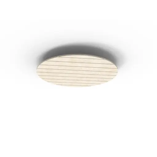 Acouline Halo V Groove ceiling panel, 790mm diameter, Truffle