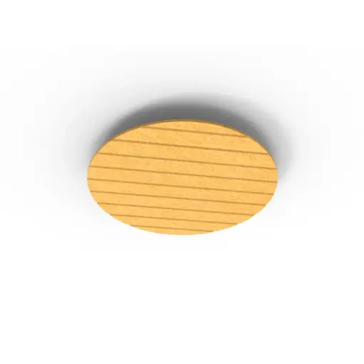 Acouline Halo V Groove ceiling panel, 790mm diameter, Reed
