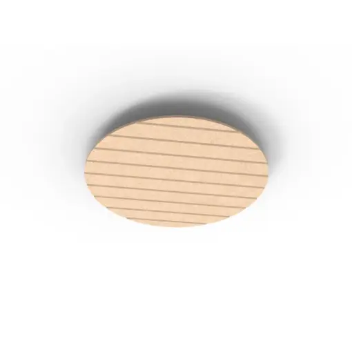Acouline Halo V Groove ceiling panel, 790mm diameter, Clay