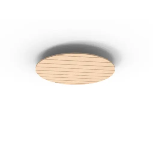 Acouline Halo V Groove ceiling panel, 790mm diameter, Clay
