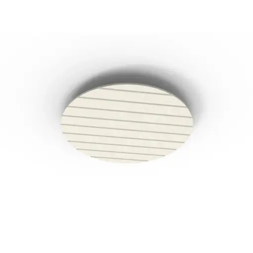 Acouline Halo V Groove ceiling panel, 790mm diameter, Frost