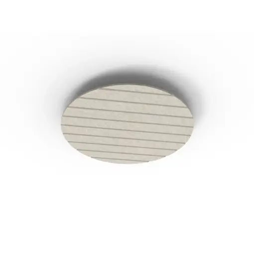 Acouline Halo V Groove ceiling panel, 790mm diameter, Mist