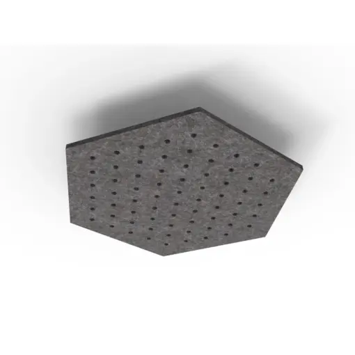 Acouline Hive Ripple ceiling panel, 1180mm nominal diameter, Char